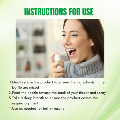 🚭 Biancat® RespiPure Herbal Lung Detox Spray 🌿 Herbal Breathing Spray for Smoke, Dust & Dry Air Exposure | Botanical Respiratory Support | Daily Fresh Air Routine💝