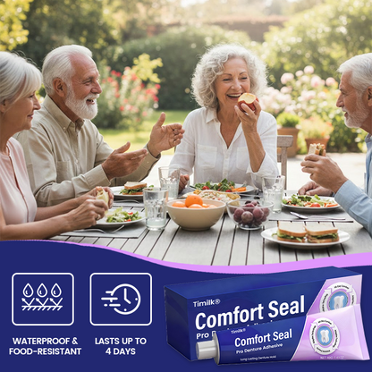 🔥 LIMITED SPECIAL OFFER 🔥 Timilk® Comfort Seal Pro Denture Adhesive🦷💜FDA Certified (Clinically Proven 96-   Hour Lock Hold for   Secure, Comfortable &   Zinc-Free Denture Fit)❣️