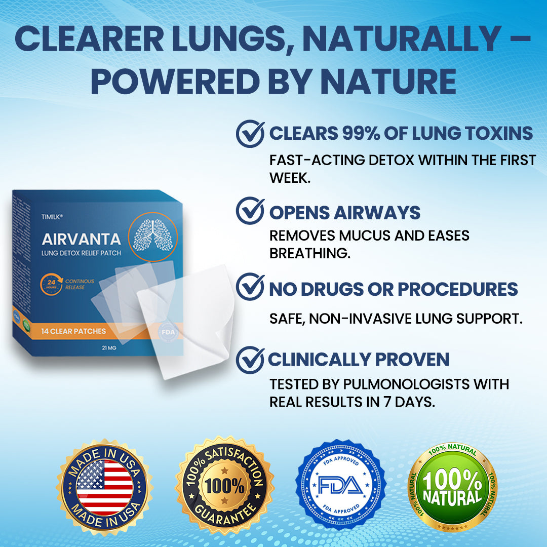 Timilk® AirVanta Lung Detox Relief Patch💝