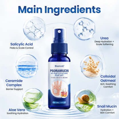 Biancat® PsoriaMucin No-Rub Itch & Flake Relief Mist